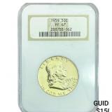 1959 Franklin Half Dollar NGC PF67