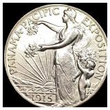 1915-S Silver Panama-Pacific Half Dollar UNCIRCULA