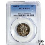 1949-D Washington Silver Quarter PCGS MS66