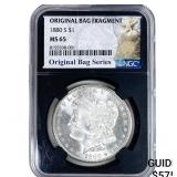 1880-S Morgan Silver Dollar NGC MS65