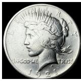 1921 Silver Peace Dollar NEARLY UNCIRCULATED