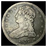 1837 Capped Bust Half Dollar ABOUT UNCIRCULATED
