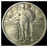 1925 Standing Liberty Silver Quarter NEARLY UNCIRC