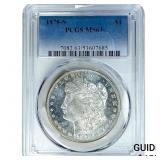 1878-S Morgan Silver Dollar PCGS MS63 PL