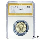 1929-S Standing Liberty Quarter PGA MS66+