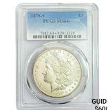 1878-S Morgan Silver Dollar PCGS MS64+