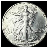 1941-S Silver Walking Liberty Half Dollar UNCIRCUL