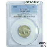 1930 Buffalo Nickel PCGS F15 DDR