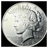 1934-D Silver Peace Dollar CHOICE AU