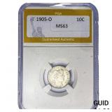1905-O Barber Dime PGA MS63