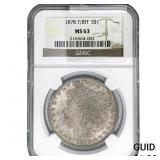 1878 7/8TF Morgan Silver Dollar NGC MS63