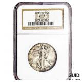 1921-S Walking Liberty Half Dollar NGC F15