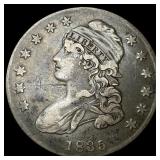 1835 Capped Bust Half Dollar NEARLY UNCIRCULATED