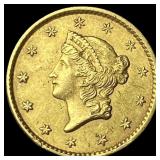 1852 Gold $1 Type 1 CLOSELY UNCIRCULATED