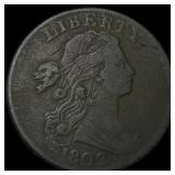 1802 Draped Bust Large Cent ABOUT UNCIRCULATED