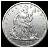 1861-S Silver Half Dollar CLOSELY UNCIRCULATED