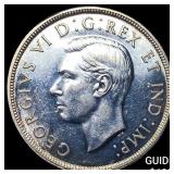 1947 Canada Silver 1 Dollar CHOICE AU
