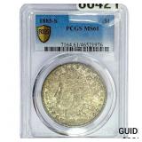 1885-S Morgan Silver Dollar PCGS MS61