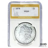 1878 Morgan Silver Dollar PGA MS64