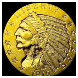 1915 Indian Head Half Eagle $5 Gold CLOSELY UNCIRC