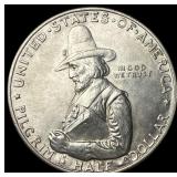 1920 Silver Pilgrim Tercentenary Half Dollar UNCIR