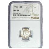 1944 Mercury Silver Dime NGC MS66