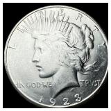 1923 Silver Peace Dollar CHOICE AU