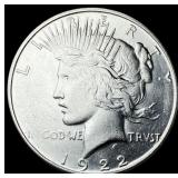 1922 Silver Peace Dollar CLOSELY UNCIRCULATED