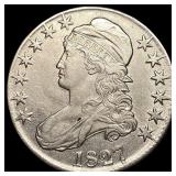 1827 Capped Bust Half Dollar CLOSELY UNCIRCULATED