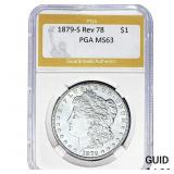 1879-S Rev 78 Morgan Silver Dollar PGA MS63