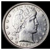 1907 Barber Quarter CLOSELY UNCIRCULATED