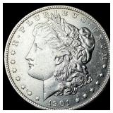 1901 Morgan Silver Dollar CLOSELY UNCIRCULATED