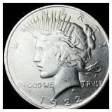 1922 Silver Peace Dollar CHOICE AU