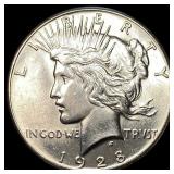 1928 Silver Peace Dollar UNCIRCULATED