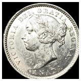 1888 Canada Silver 10 Cents CHOICE AU