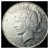 1927-S Silver Peace Dollar NEARLY UNCIRCULATED