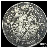 Japan Meji Period Silver 1 Yen Chopmarks NEARLY U