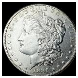 1886-S Silver Morgan Dollar CHOICE AU