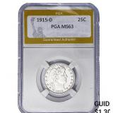 1915-D Barber Quarter PGA MS63