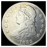 1833 Capped Bust Half Dollar LIGHTLY CIRCULATED