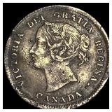 1893 Canada Silver 5 Cents CLOSELY UNCIRCULATED