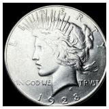 1928-S Silver Peace Dollar CLOSELY UNCIRCULATED