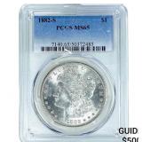 1882-S Morgan Silver Dollar PCGS MS65