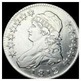 1812 Capped Bust Half Dollar CLOSELY UNCIRCULATED
