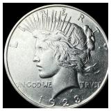 1923 Silver Peace Dollar CLOSELY UNCIRCULATED