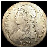 1839 Silver Half Dollar (Capped Bust) LIGHTLY CIRC