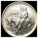 1925 Silver Half Dollar Stone Mountain CLOSELY UNC