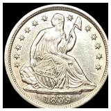 1839 Silver Half Dime CHOICE AU