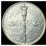 1936 Norfolk Bicentennial Silver Half Dollar UNCIR