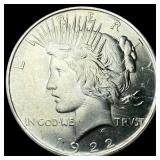 1922 Silver Peace Dollar CHOICE BU